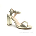 Womens Peep Toe Buckle Strap Chunky Sandals